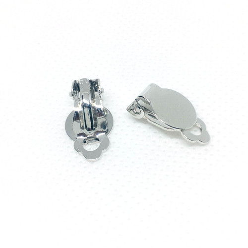 No piercing ear clip accessories diy earrings handmade frog ear clip 10mm flat support sticky jewelry material earring conversion