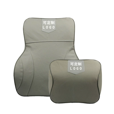 Waist support: support leather waist pad car - 3d-headrest-long-lumbar-support-suit-cadillac-gray