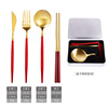 Removable constructor stainless steel, fork, spoon, handheld chopsticks, tableware for side table