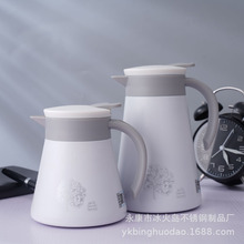 跨境熱賣加厚雙層意式咖啡壺新款辦公燜茶壺迷你大肚杯子泡茶水壺
