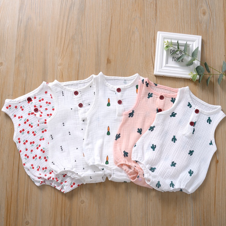 H1218# Newborn baby one-piece romper car...