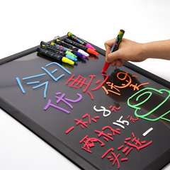Special fluorescent erasable markers for fluorescent boards, fluorescent colorful pens, eco-friendly, dust-free, liquid chalk, light board pens