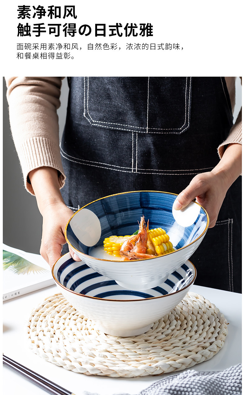 智贝详情图_4日式陶瓷汤碗大号家用单个餐具面条拉面碗碟创意个