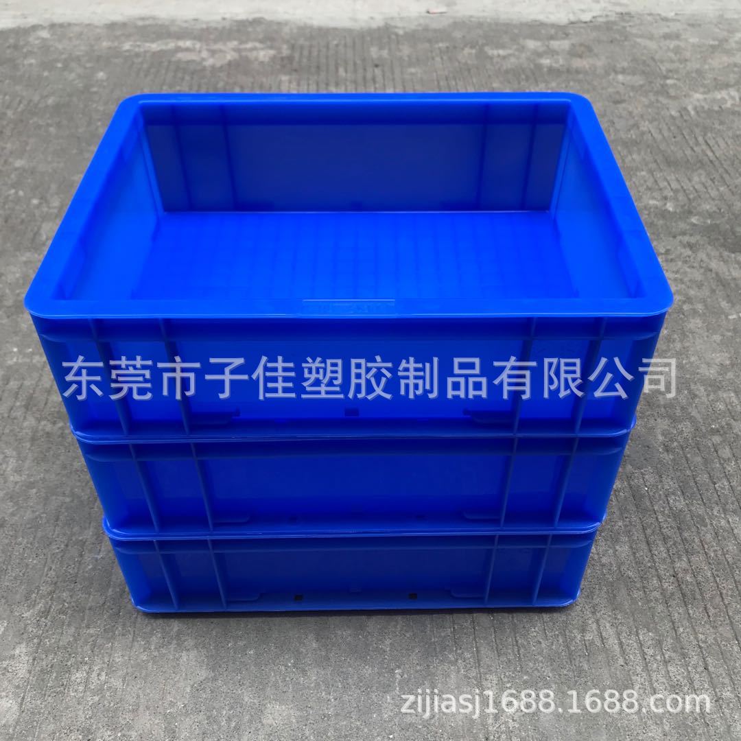 厂家批发蓝色塑胶eu箱 400*300*120分类周转箱