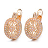 South Korean goods, accessory, retro fashionable earrings, zirconium, simple and elegant design