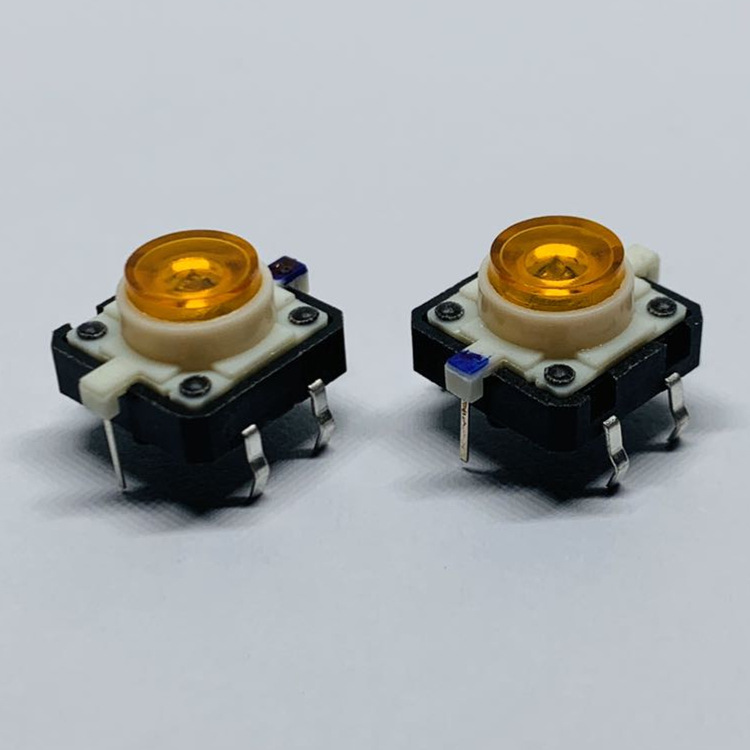 Waterproof light switch 12*12带灯开关 带橙灯 带灯轻触按键