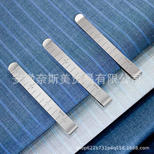 金属缝纫卷边夹 定边尺缝纫夹 3英寸测量尺绗缝夹缝纫固定标记用
