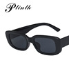 Square sunglasses, fashionable glasses, European style, simple and elegant design, 2020, punk style