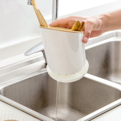 Nordic hair dryer home knife holder kitchen compartment storage rack chopstick tube draining tableware storage box household chopstick cage