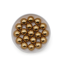厂家生产电镀铜球 实心铜球 黄铜球 现货批发大量五金用铜球