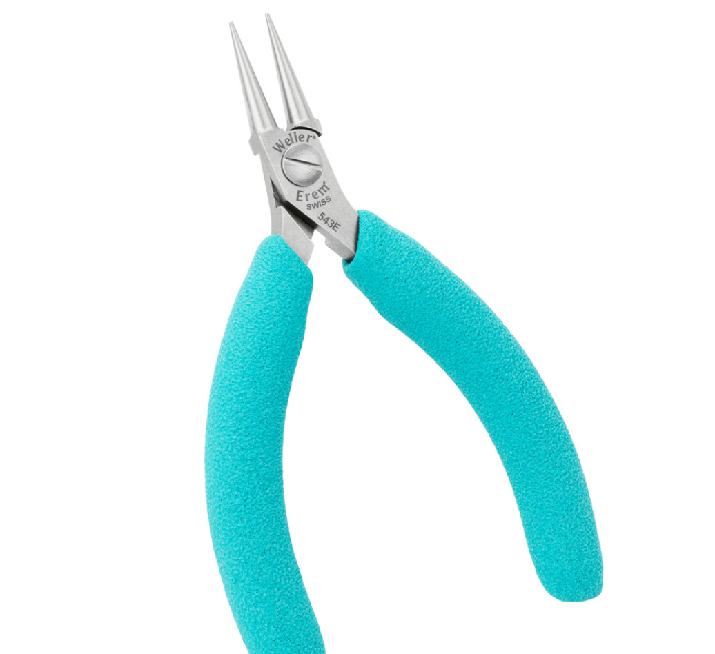 瑞士进口Erem钳子圆口钳543E精密光滑钳口用于导线成形弯曲放置