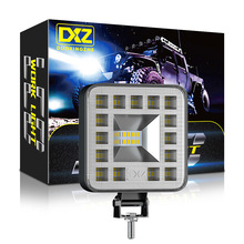 DXZ新款汽車工作燈3英寸方形23LED69W越野射燈輔助車燈泛光駕駛燈