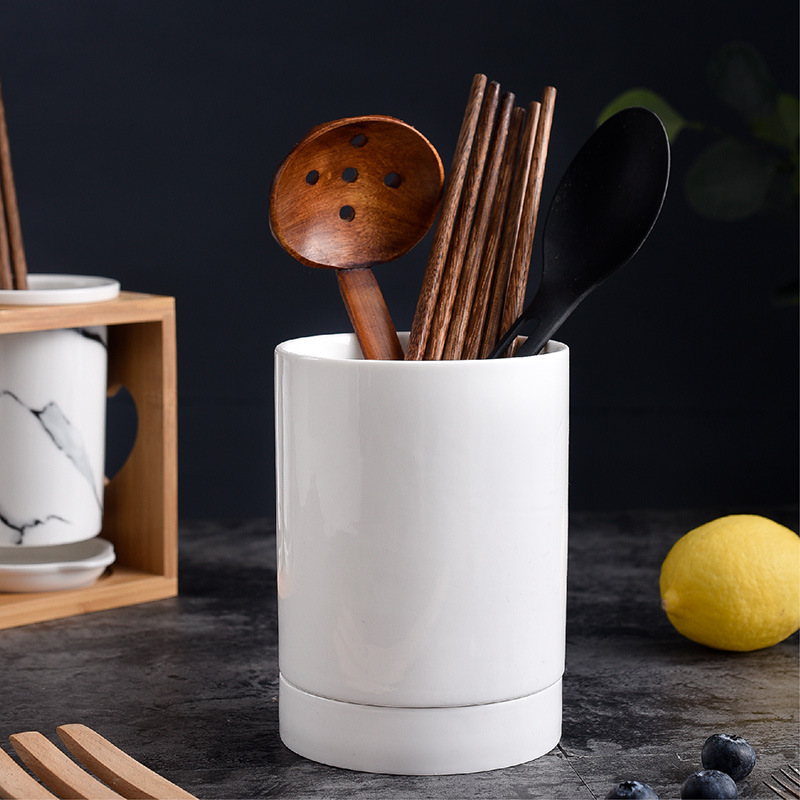 Ceramic Chopstick Holder Multi-purpose Chopstick Holder Nordic Style Drain Chopstick Holder Kitchen Chopstick Storage Household Chopstick Cage