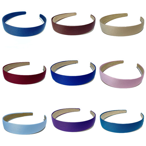 2.5cm Wide Polyester Hair Tie Solid Color Simple Base Hair Band European and American Foreign Trade Hair Tie Korean Version All-in-One Fabric Hair Clip for Hair s