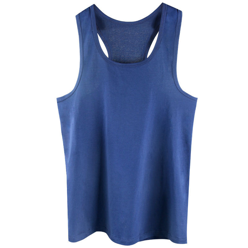 Summer men's vest wholesale leisure sports bottoming shirt men's crew neck I-shaped fitness vest manufacturers wholesale