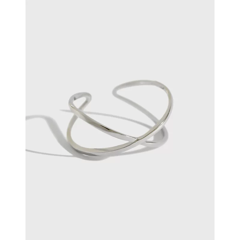 Glossy three dimensional ring, jewelry, Korean style, silver 925 sample
