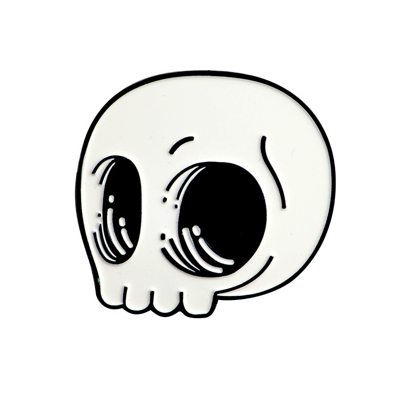 Fashion Skull Alloy Stoving Varnish Unisex Brooches display picture 4