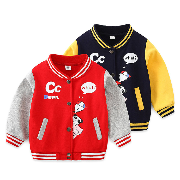 Sports Cartoon Printing Cotton Boys Outerwear display picture 1