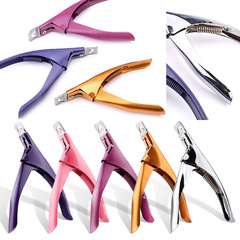 Finger Nail Beauty DIY French Shaped Acrylic Nail Tips Crystal UV Gel Nail U-shaped One-piece Nail Clipper
