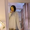 Lazy wind sweater Korean Edition Net Red Socket 2020 Autumn and winter new pattern design Socket Sweater Silver Blending