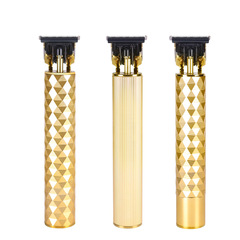 跨境專供多邊菱形油頭雕刻0刀頭修邊 電推子T9剃光頭理髮器電推剪