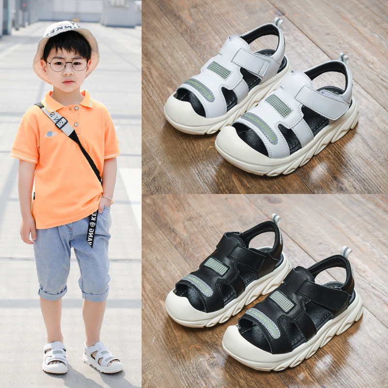Boys&#39; Sandals 2020 summer new pattern children Baotou CUHK ventilation Sandals soft sole non-slip men and women Beach shoes