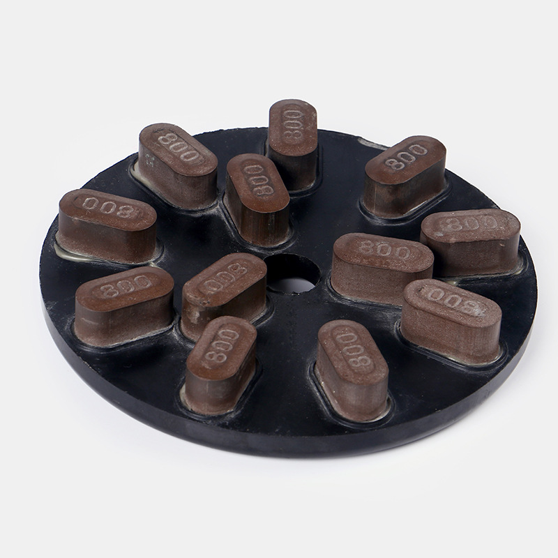 8寸黑色树脂磨盘  石材地板翻新抛光抛光盘200mm金刚石树脂抛光盘