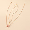 Fashionable accessory, necklace, trend chain, universal set, European style, simple and elegant design