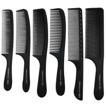 黑色托尼梳子美发梳剪发梳子薄塑料裁发梳防静电造型理发梳批发