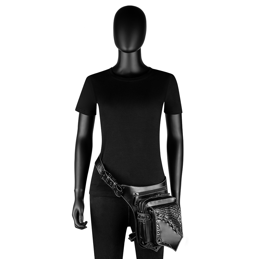 حقيبة جديدة للنساء الأوروبية والأمريكية بانك Rock حقيبة جيب في الهواء الطلق حقيبة كتف واحدة حقيبة هاتف محمول للرجال display picture 1
