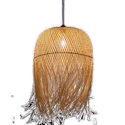 Chinese creative personalized bamboo chandelier Chinese Zen lamp teahouse restaurant hotel B&B artistic shape lampshade