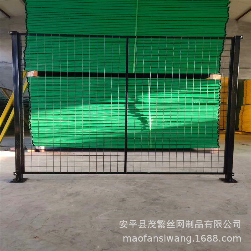 厂家直供无缝焊接车间隔离框网 仓库车间库房设备临时隔离护栏网