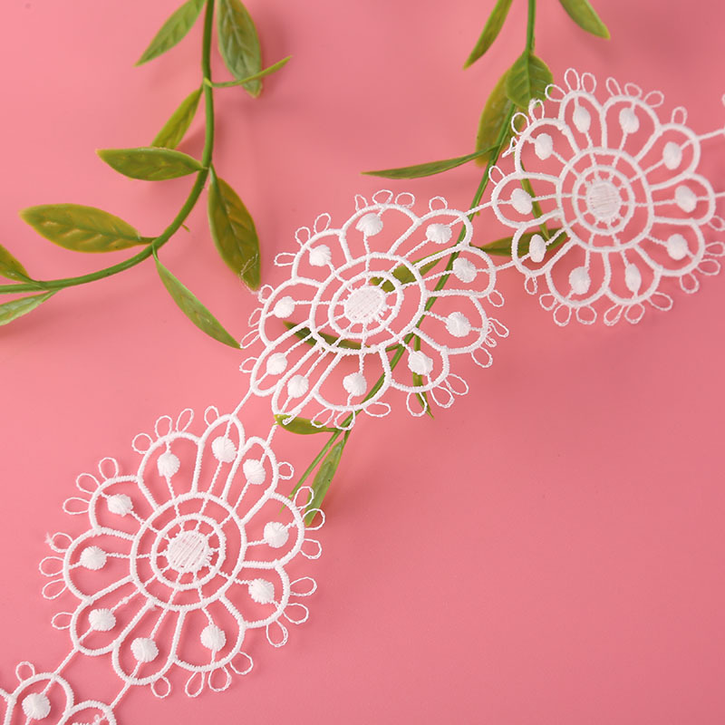 新款牛奶丝小花边 镂空水溶花边服装辅料 洛丽塔饰品女装配饰