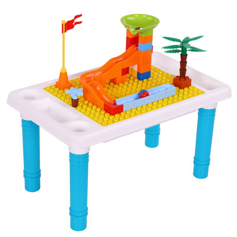 children toy Blocks table Same item grain desk Puzzle toy Assemble Size Slide