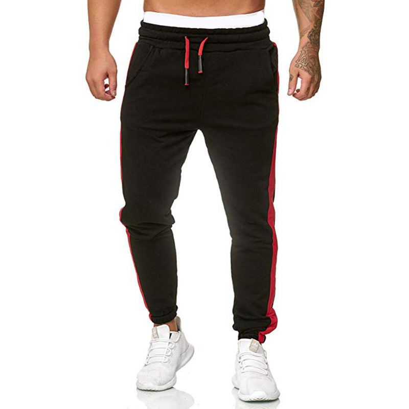 New Men's Sports Casual Trousers Fashion Solid Color Pants Sports Trousers Bottoms Drawstring_voghion.com