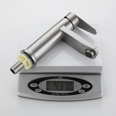 Kaiping 304 stainless steel basin single cold water faucet bathroom brushed washbasin vanity basin single cold water faucet