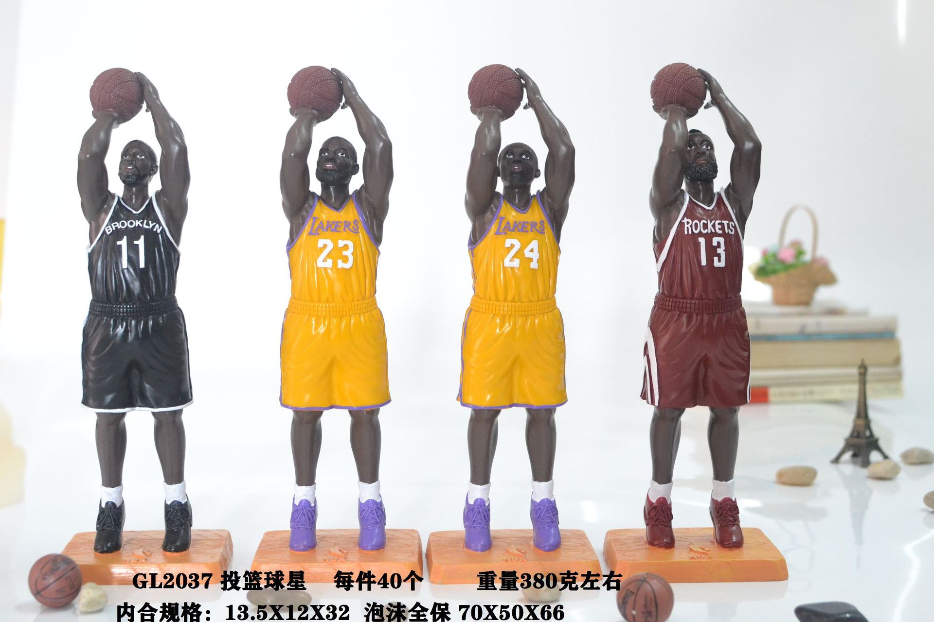 2020新款NBA篮球明星 科比詹姆斯手办 投篮动作nba球星摆件礼品店-阿里巴巴