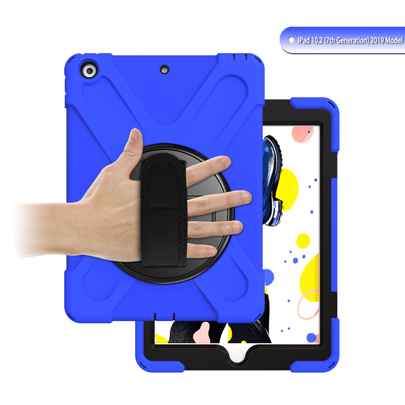 For 2021 iPad protective case iPad 10.2 pirate king strap silicone all-inclusive drop-resistant iPad protective case