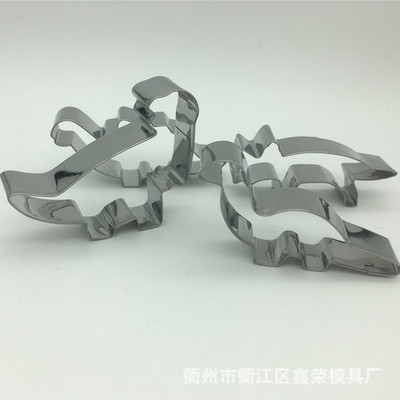 厂家定制批发DIY烘焙工具不锈钢卡通恐龙饼干模万圣节感恩节|ms