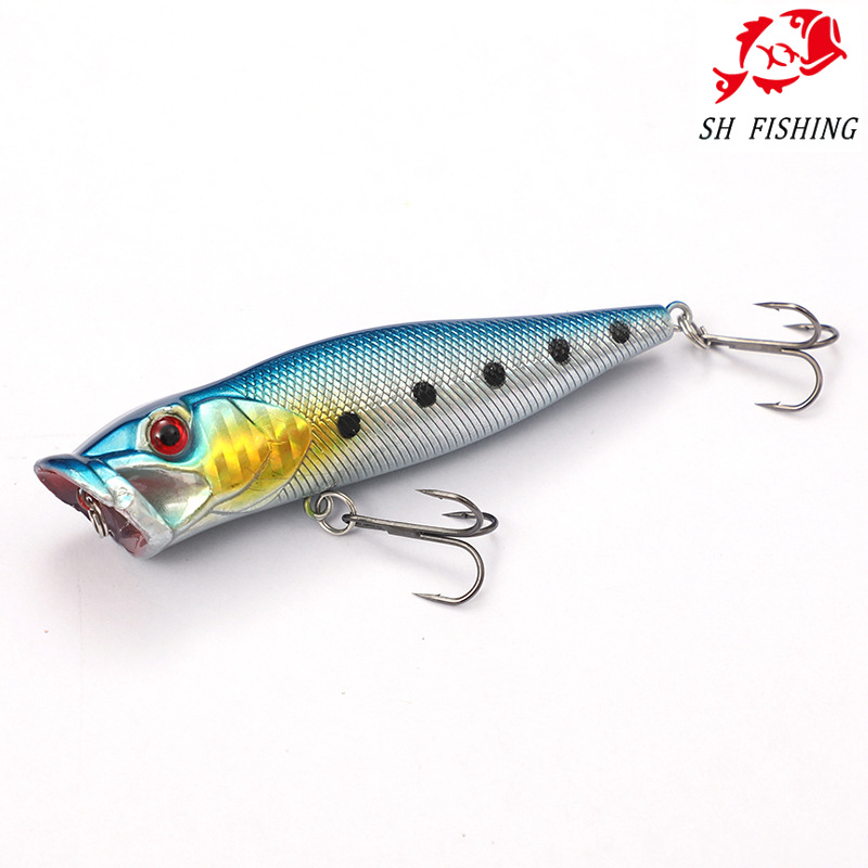 1Pcs Popper Topwater Lure 90mm/12g Hard Plastic Sinking Popper Lure  Fishing Tackle