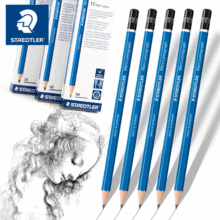 德国施德楼素描铅笔100蓝杆设计绘图铅笔学生美术画画书写用画笔