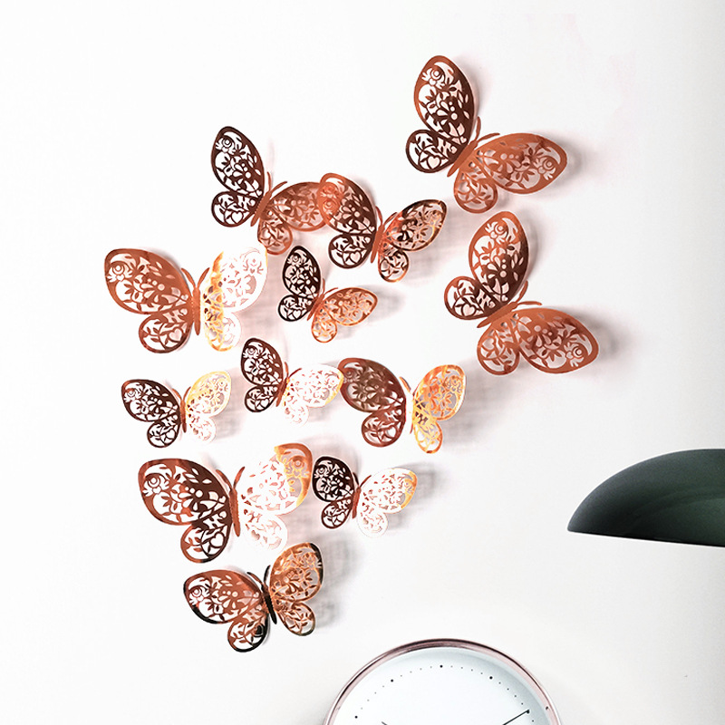 Cute Butterfly Paper Wall Sticker Wall Art display picture 7