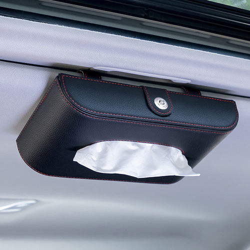Factory Wholesale Car Travel Tissue Box Creative Car Napkin Box Car Mount Sunshade Sky Window Tissue Box Cover