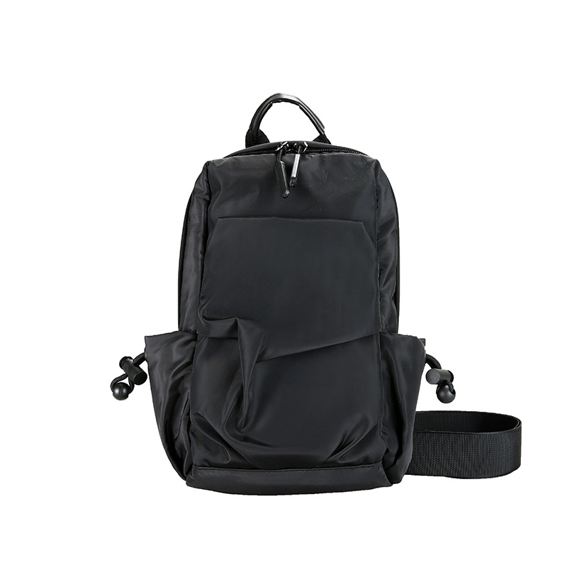 新款男士户外单肩包大容量防水ins超火男胸包时尚简约潮流旅行包