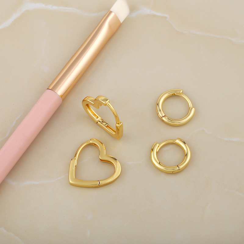 Women'S Gender Fashion Geometric Plating Copper No Inlaid Copper Earrings