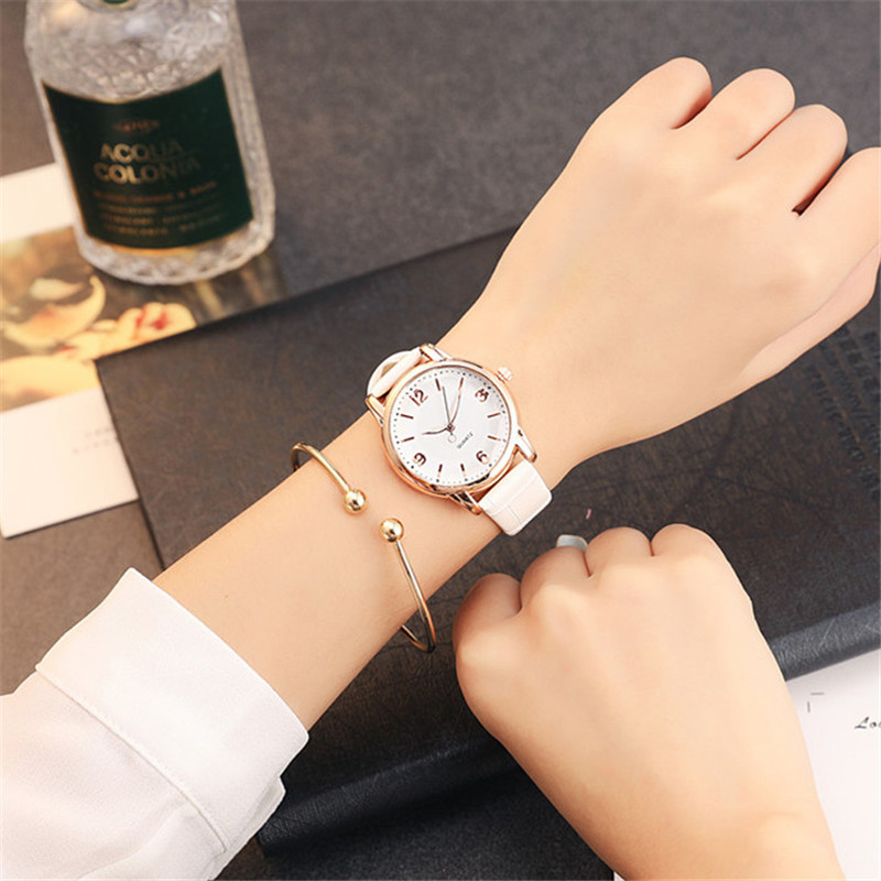 Korean Simple fashion ladies watch fashion PU belt quartz watch wholesalepicture15