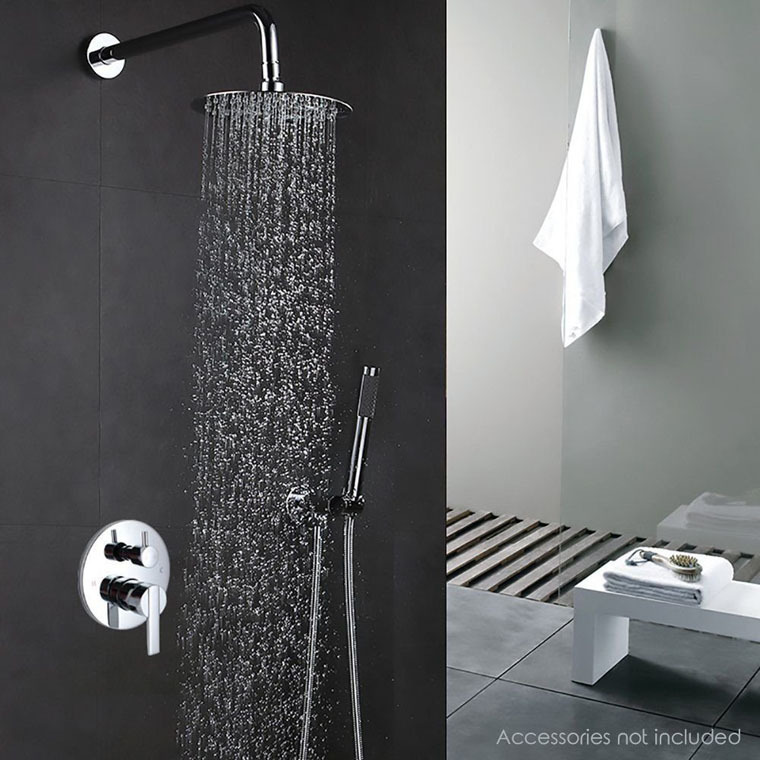 跨境亚马逊喷头 外贸8/10寸不锈钢圆形薄款增压镜面顶喷花洒喷头