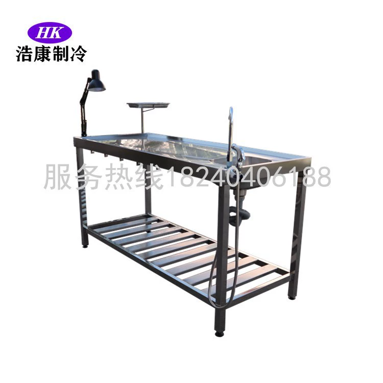 Анатомический стол для животных из нержавеющей стали для больницы домашних животных, регулируемый хирургический стол для маленьких животных, анатомическое оборудование для домашних животных