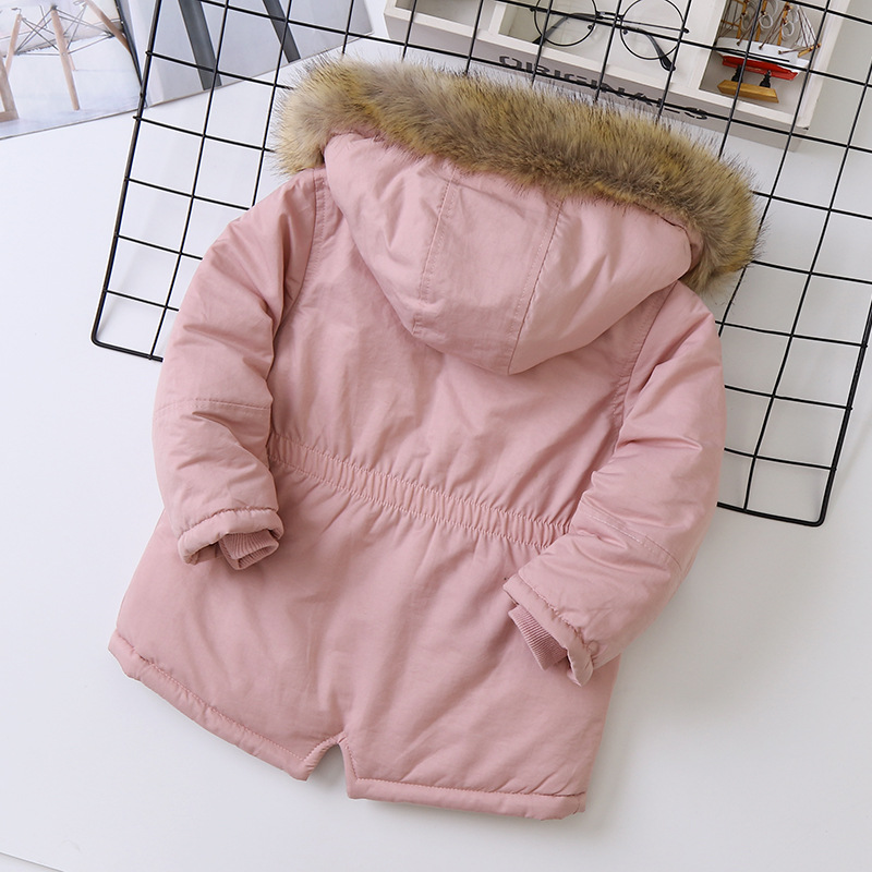 Simple Style Solid Color Cotton Blend Girls Outerwear display picture 5