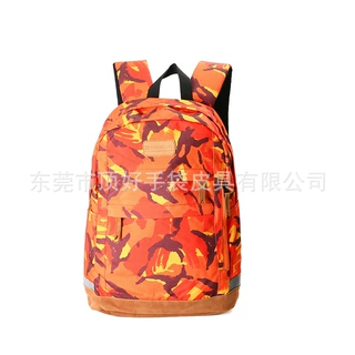 欧美风新款迷彩RPET再生料双肩背包 环保多功能RPET面料旅行背包